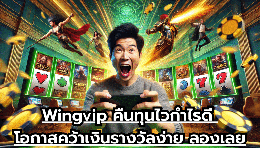 Wingvip คืนทุนไวกำไรดี โอกาสคว้าเงินรางวัลง่าย ลองเลย