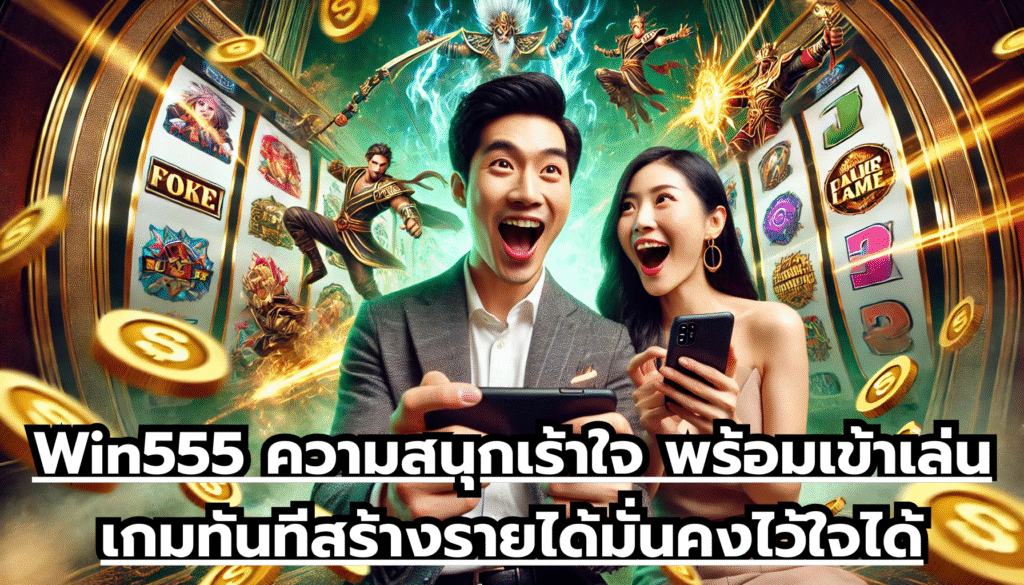 Win555 ความสนุกเร้าใจ พร้อมเข้าเล่นเกมทันที สร้างรายได้มั่นคง ไว้ใจได้ทุกการลงทุน