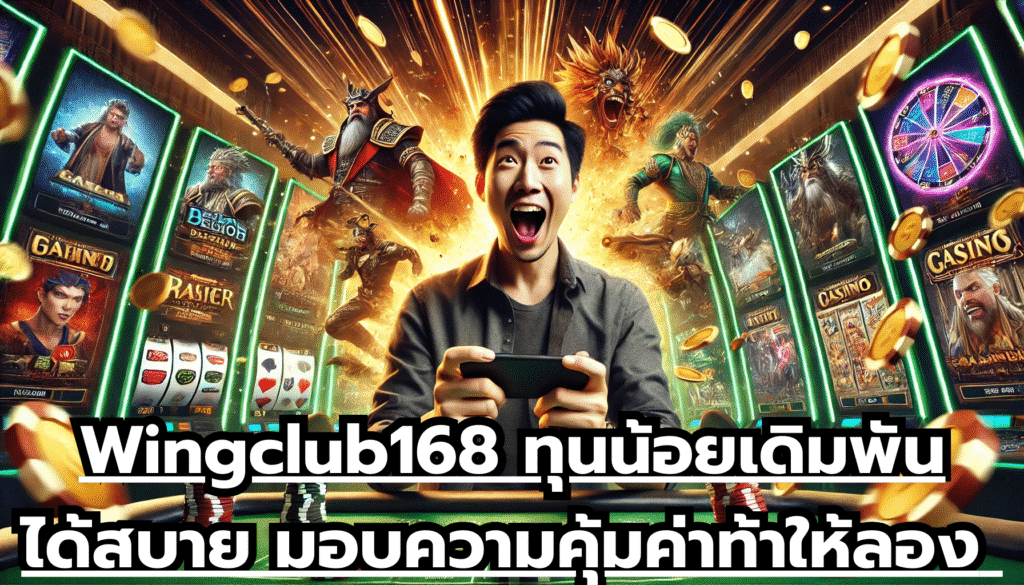 Wingclub168 ทุนน้อย เดิมพันได้สบาย มอบความคุ้มค่า ท้าให้ลอง ไม่ต้องคิดเยอะ